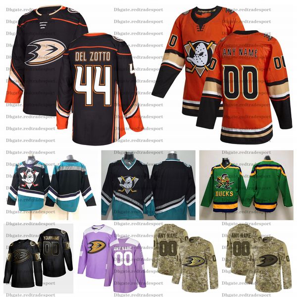 

2021 michael del zotto anaheim ducks hockey jerseys customize name alternate black teal #44 michael del zotto stitched hockey shirts s-xxxl, Black;red