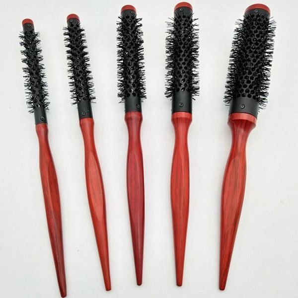 

5 size hair roll comb antistatic hairbrush for combing curls dye cutting diy curly brushes multifunction styling tools combs, Silver