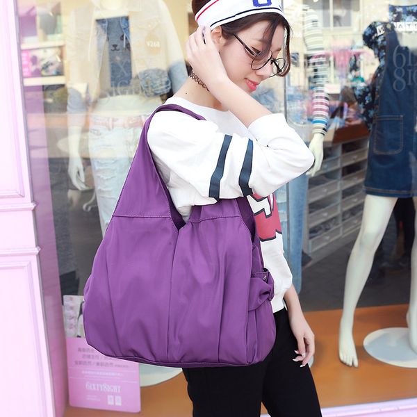 

2020 new style woman's bag, single-shoulder, hand-held messenger bag, waterproof nylon high-capacity