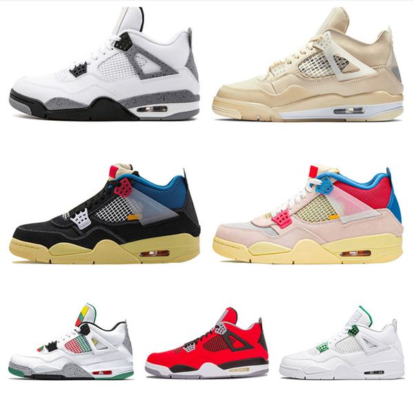 

новое высокое качество 4 4s гуавы ice twisted белый цементные что мужчины баскетбол обувь тройной obsidian бесстрашный мужчины кроссовки, Black