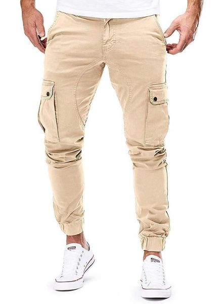 

2021 men cargo pants autumn casual tactical sweatpants joggers trousers cotton patchwork running pants plus size, Black