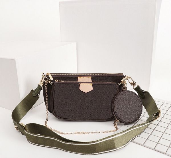 

original luxurys designers bags purse multi pochette accessoires bag women fashion bags 3pcs suit crossbody bags real leather shoulder bag