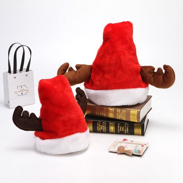 

bdglv rm315 hat christmas plush christmas plush antler cotton filled children's short hat h7ina