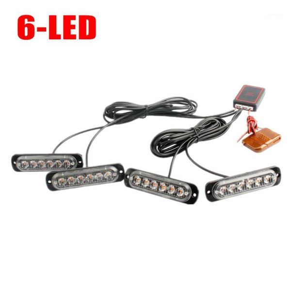 

wireless flash light 6-led motorcycles ships trucks red blue strobe truck1