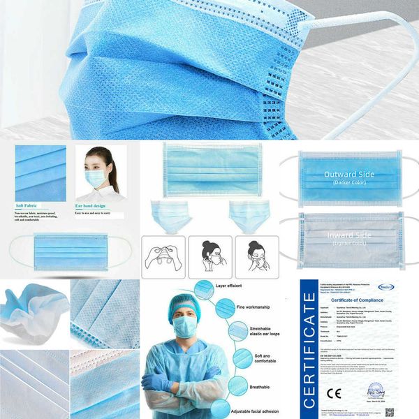 

dustproof mask masks 4 face layers 10pcs disposable facial protective cover masks set anti-dust tzh3