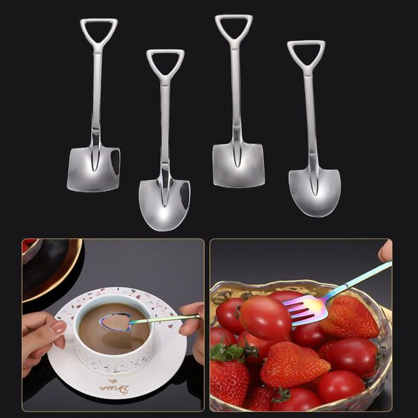 

retro shovel ice spoon 304 stainless steel coffee spoon creative tea spoon fashion tableware retro shovel h bbyynu