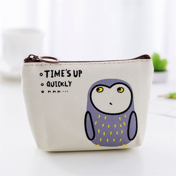 

new 2021 Cute Printing Girls Zipper Purses arrival Ladies Canvas Small Wallet Coin Purse Women's Handbag Bag Clutch