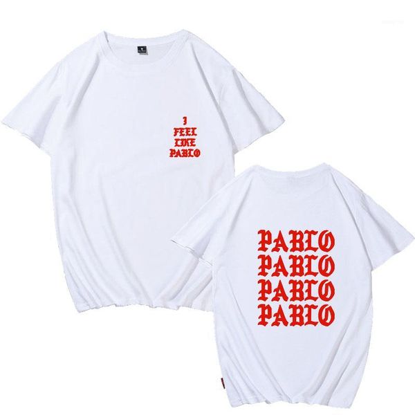 

i feel like pablo tee cotton men t shirt new women t punk rock plus size spring and short-sleeved streetwear1, White;black