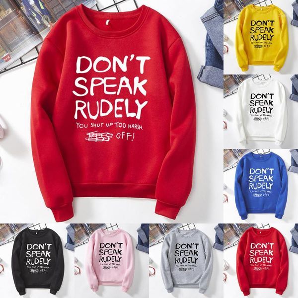 

autumn and winter women loose sweatshirt plus size colorful hoodies europe and the united states print round neck sweatshirt1, Black