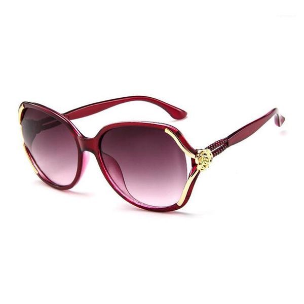 

2020 Flower Sunglasses Women Gradient Classic Vintage Ladies Oversized Sun Glasses UV400 Glasses Feminino1, White;black