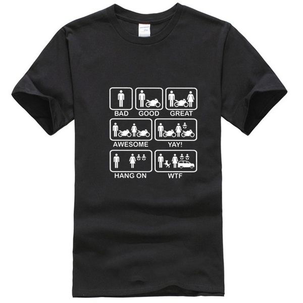 

funny motorbike t shirt t shirt new bad good great awesome life tshirt wtf family tees black streetwear sport hooded sweatshirt hoodie