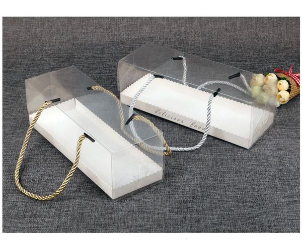 100pcs Clear Cake Boxes Verpackung Handy für Geschenkbox Cupcake Box Candy Case Hochzeitsfeier Dekoration Großhandel SN1882