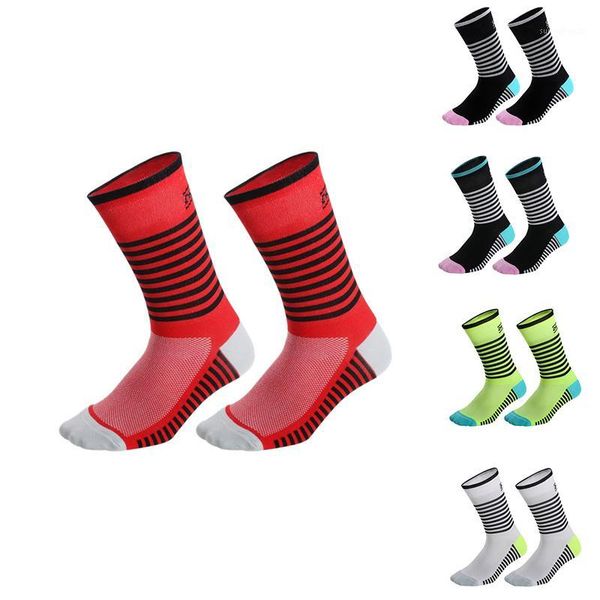 

men women breathable endurable mid length professional sport cycling socks compression training socks for outdoor runing hiking1, Black