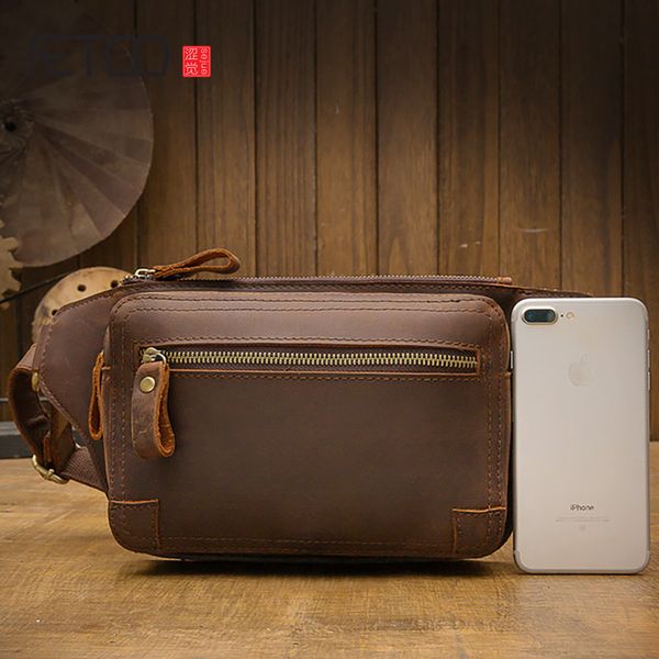 

hbp aetoo handmade vintage leather belt bag, men's leather messenger bag