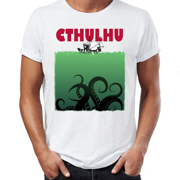 

men's t shirt lovecraft cthulhu jaw parody funny horror artsy awesome artwork printed tee sport hooded sweatshirt hoodie