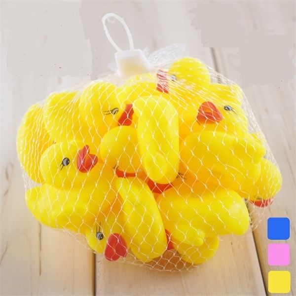 

small blue yellow pink rubber duck kid bath for baby soft floating squeaky cute bathroom waterplay swimming pool toy 1019