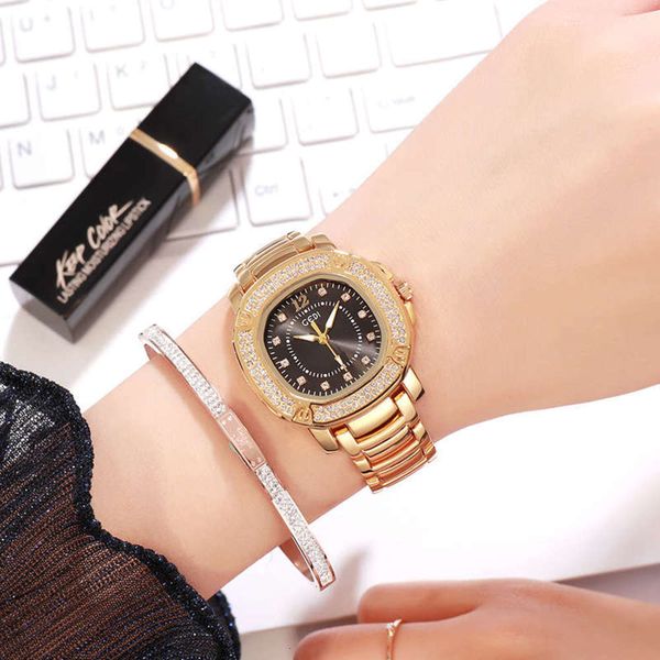 

trend gedi quartz waterproof steel belt women's fashion watch lovers korean version fzn2, Slivery;brown