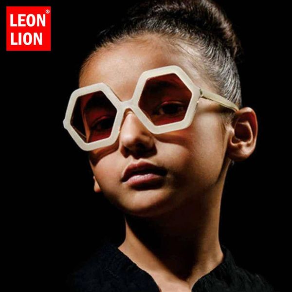 

leonlion retro sunglasses children vintage sunglasses children brand glasses for girls/boys designer, White;black