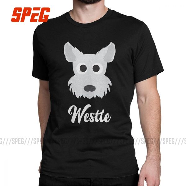 

westie west highland white terrier dog lover men's novelty round collar printing clothing plus size hoodie designers t shirts sweatshir