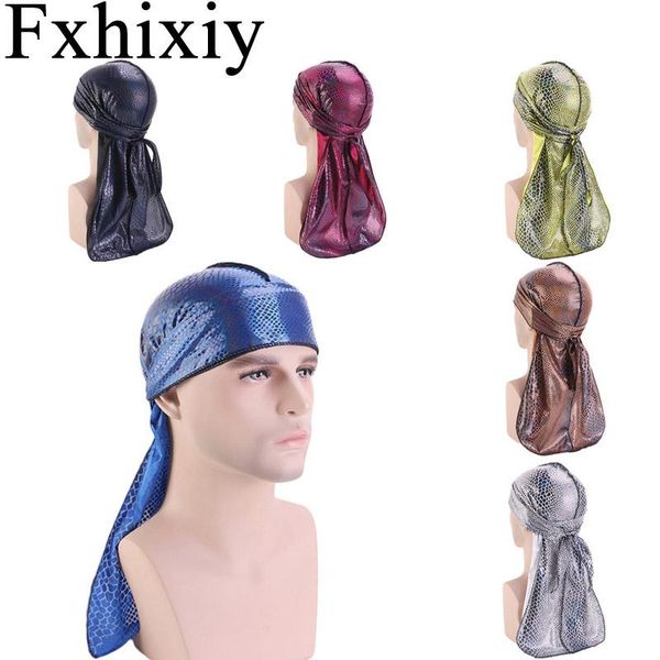 

beanie/skull caps men's crocodile silky wigs doo durag bandanas turban hat biker headwear headwrap hair accessories pirate extra long t, Blue;gray