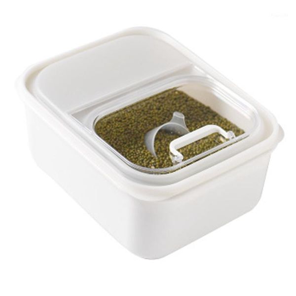 

plastic rice storage box sealed moisture-proof large capacity grain flour container kitchen rice storage box1