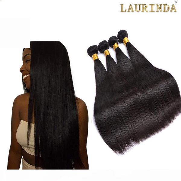 

straight peruvian virgin hair 4 bundles straight hair deal 100g pc unprocessed straight human hair weave natural color, Black;brown