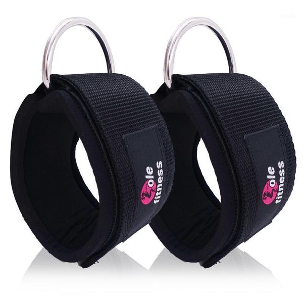 

ankle support adjustable straps wrap thick neoprene padded for cable machines glute fitness thigh legs strength workouts cuffs support1, Blue;black