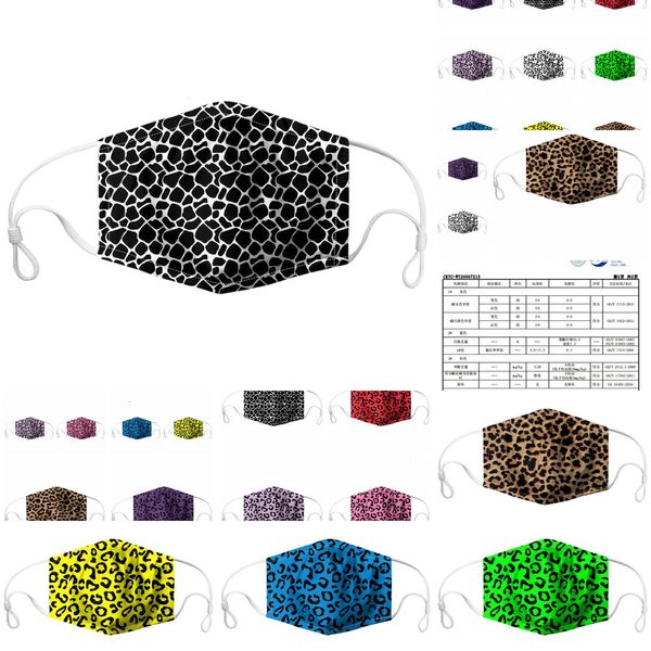 

factory leopard pm2.5 face washable dustproof adjustable mask outdoor sports riding cycling print cotton mouth mas pz7ni