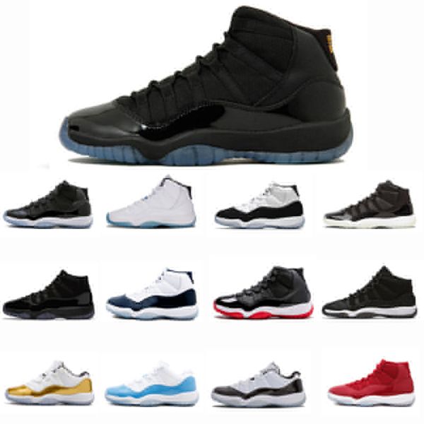 

wholesale 11 gamma blue shoes 11s mens womens outdoor sneaker bred concord space jam prom night gym red midnight navy comfortable shoes