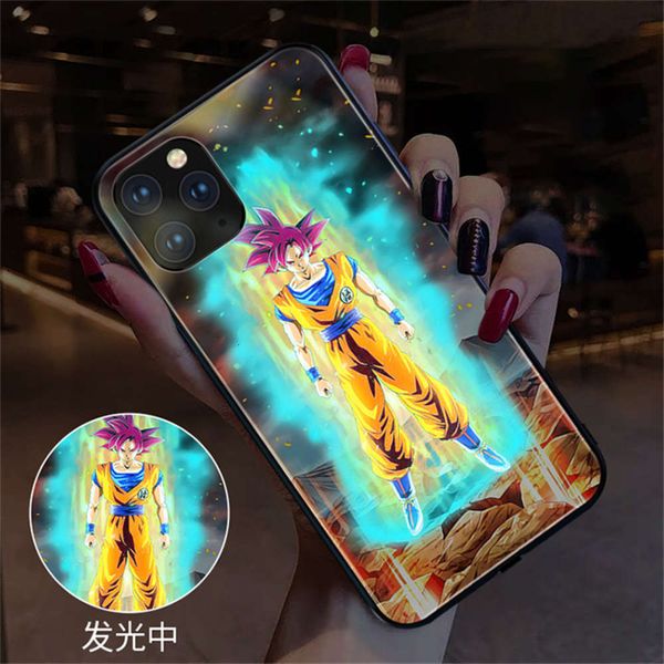 

qanaruto animated case, vip 11 12 pro max 6 7 8 plus x xs max se 2020 luminous toughened caselk