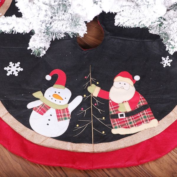 

7dv9r bottom linen skirt black 106cm 2020 2020 flax linen christmas tree skirt black flax bottom 106cm christmas tree decoration decoration