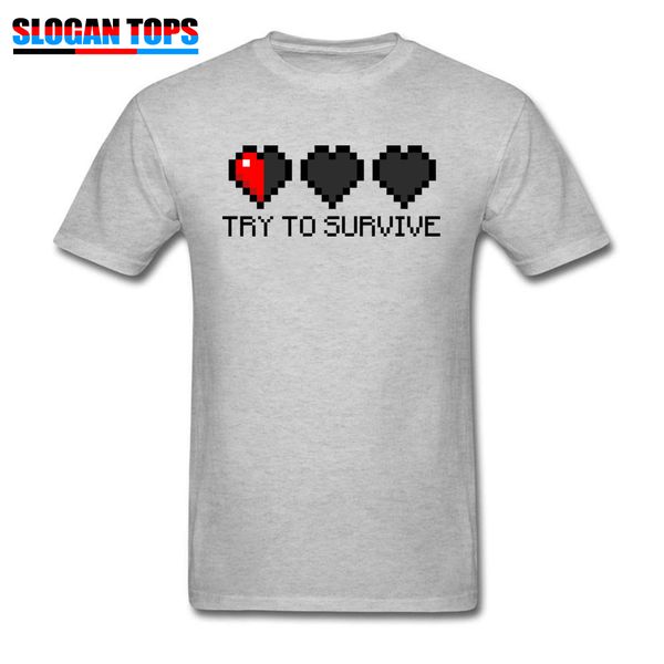 

gamer grey try to survive game tshirt hip hop casual tees simple heart print clothes sport hooded sweatshirt hoodie men t shirt