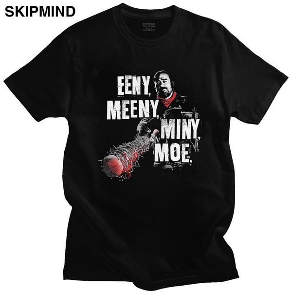 

vintage the walking dead soft eeny meeny miny moe short sleeve summer tv negan fans gift sport hooded sweatshirt hoodie t shirt