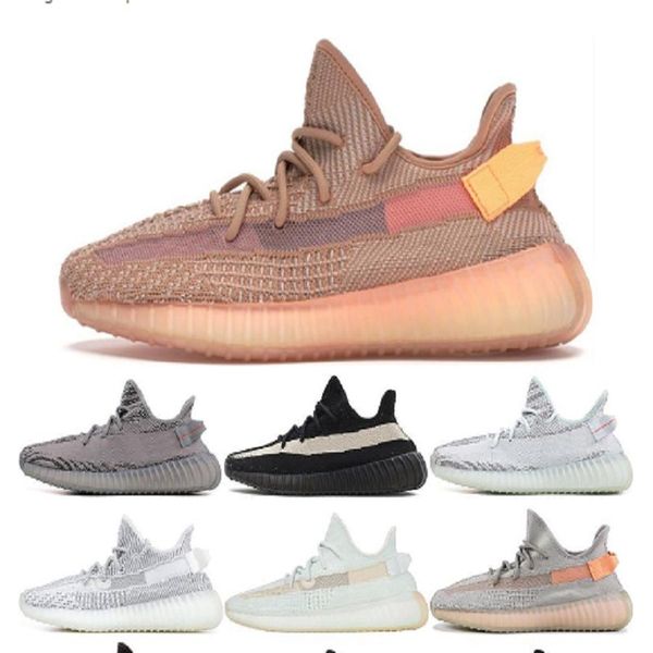 

kanye west outdoor running shoes men women trainers fade eliada cinder bred oreo mens womens sports sneakers 36-48