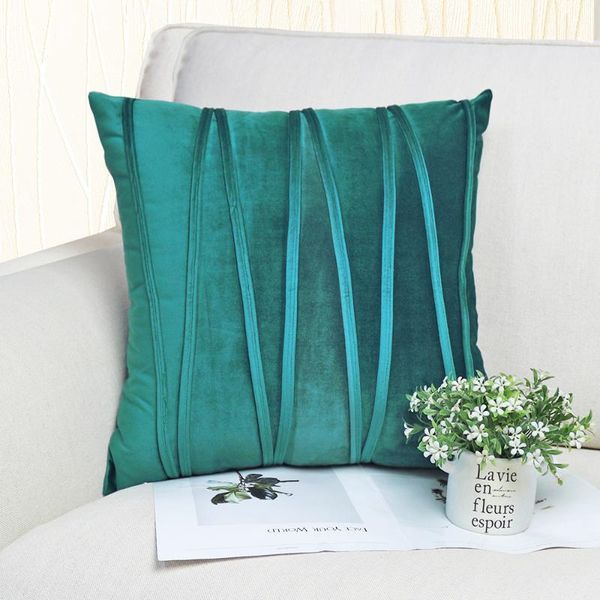 

cushion/decorative pillow cushion covervelvet embroidered striped cover gold and white throw case art for sofa 45x45cm1