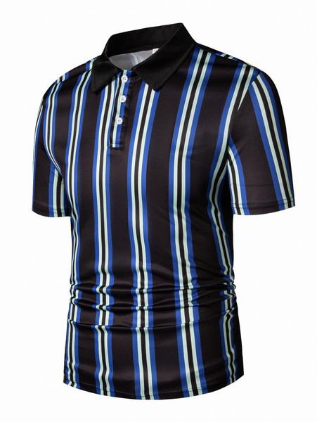 

men block striped polo shirt b5zm#, White;black