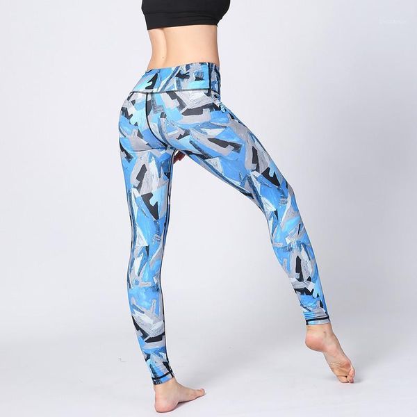 

yoga outfits pants women 2021 spring autumn printing fitness elastic licras deportivas mujer runnng jumping1, White;red
