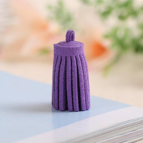 

10pcs color mini suede tassel fringe diy handmade material leather tassel trim garments curtains keychain decor crafts tassels h jllhge