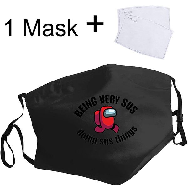 

face among us emergency mask meeting designer facemask mouth masks men women cover anti dust protective cycling facemasks