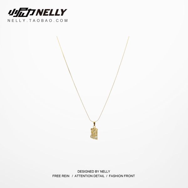 

jewelry jesus cross gold man hip hop pendant necklace men and women, Silver