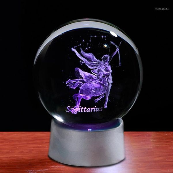 

party favor sagittarius birthday gift 3d zodiac signs souvenir laser engraved ball favors present for november december birthday1