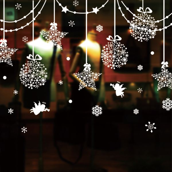 

stickers, glass, santa static windows, decorations, window, tree snowflakes