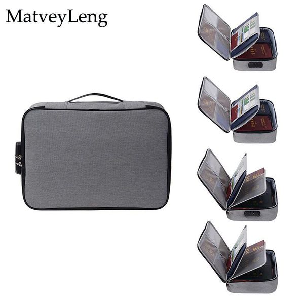 

briefcases large-capacity document storage bag with password lock waterproof multi-function