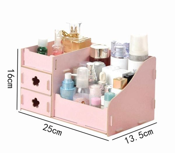 

деревянный ящик для хранения ювелирных изделий контейнер для макияжа организатор дело handmade diy ассамблеи косметическая организатор wood, Black;white