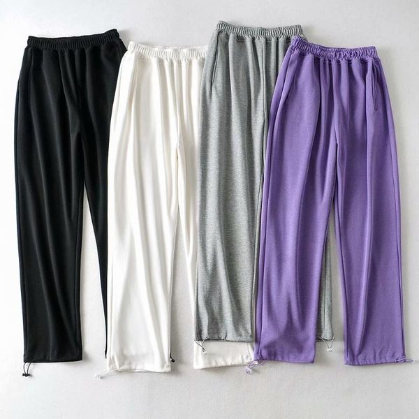 

women's pants & capris 2021 arrivals ladies fashion women tracksuit casual summer, Black;white