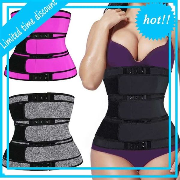 

private label women slimming workout compression third belt neoprene waist trainer, Black;white