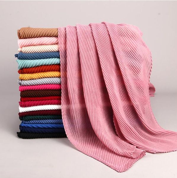 

scarves fashionable pleated cotton viscose hijab for women cirnkle wholesale, Blue;gray