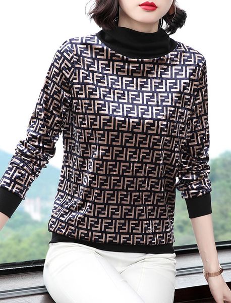 

selling 2020 autumn women designer sweaters european american fashion sweater ff letter printing splicing designer sweater women sweater top, White;black