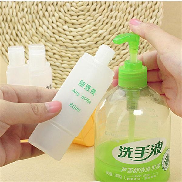 

storage bottles & jars 1pc creative shampoo shower gel empty cosmetic bottle plastic travel set makeup fillable perfume ms.