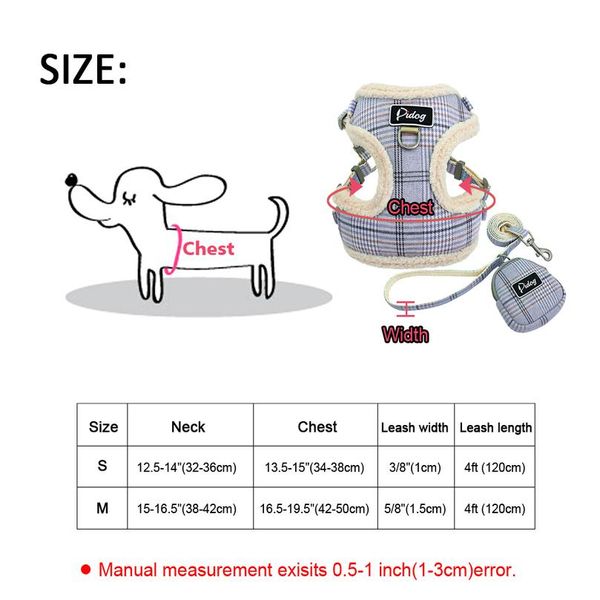 

soft pet dog harnesses vest no pull adjustable chihuahua puppy cat harness leash set for small medium dogs coat arn sqcwbm